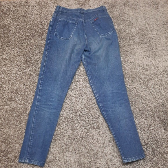 Vintage Oo La La Sasson Jeans Women 13 / 14 Blue Tapered Leg 80s Denim Pants - Picture 3 of 11